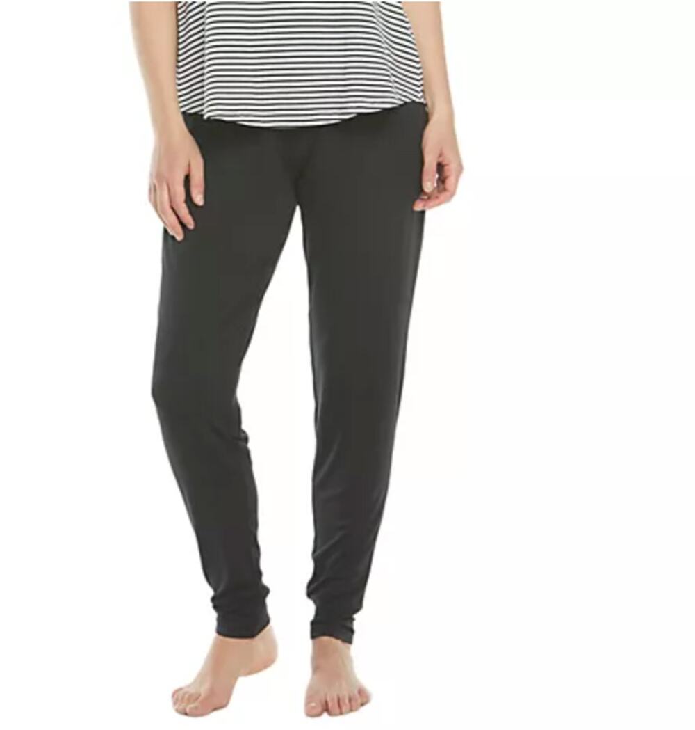 Blooming Women Maternity Lounge Pants Size S NWT Black Bamboo Over Bump